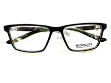 Dragon Eyeglasses DR9003 002 Black 58-17-150 with Factory Demo Lenses