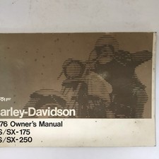 1976 AMF Harley-Davidson Owner?s SS/SX175 /SS/SX250 P/N99463-76