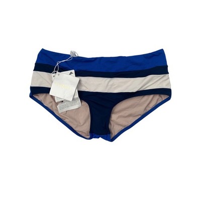La Perla Slishcolor Power Striped Bikini Bottom Blue Navy Cream XXS NWT Italy