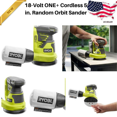 Random Orbit Palm Sander Cordless Ryobi 