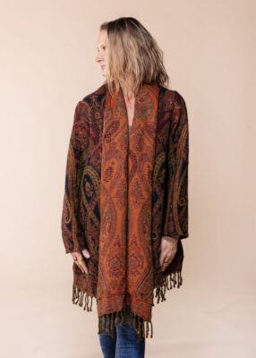 Nila Rubia jacquard woven wool Sula jacket - paisley