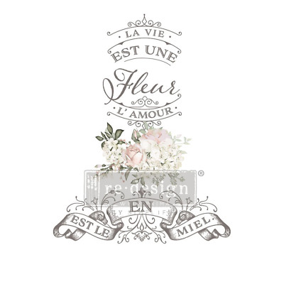 Re-Design with Prima Transfer - La Vie Est Une Fleur