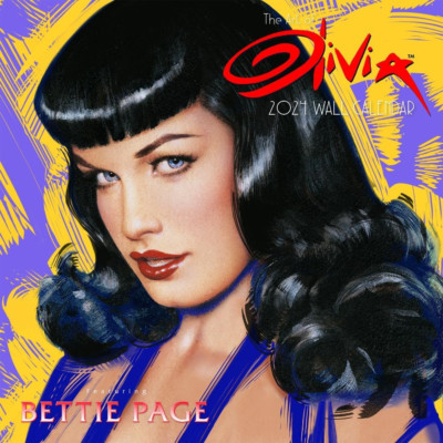 The Art of Olivia   2024 Wall Calendar Featuring Bettie Page -- Free Delivery --