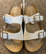 NWT Girls' Drew Slip-On Footbed Sandals White - Cat Jack - SIZE 1