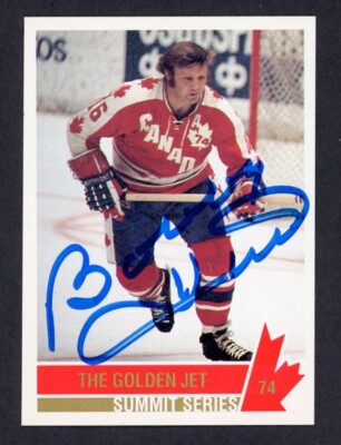 1992 Bobby Hull Future Trends 74 Canada Summit Series Card #107 Signed Autograph