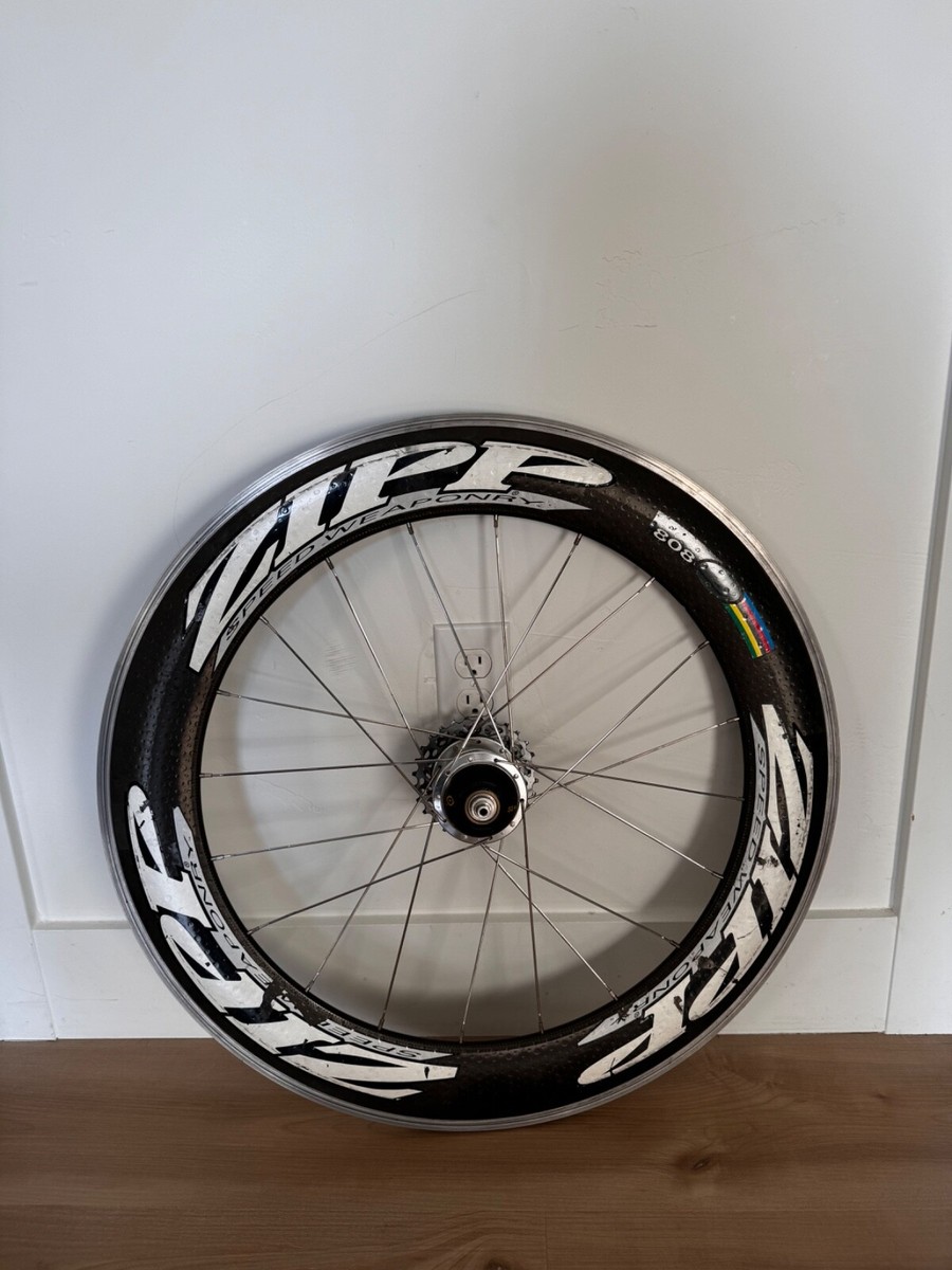 Zipp 808 Speed Weaponry Tubular Aero Rear Wheel Triathlon TT Zipp 808 Speed Weaponry Tubular Aero Rear Wheel Triathlon TT
