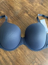 NWT CALVIN KLEIN F3837 LIGHTLY LINED FULL COVERAGE BRA GRAY/ 32DDD REG 48