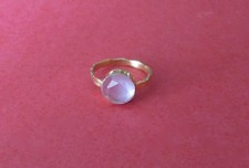Chalcedony Ring In a Vermeil Setting