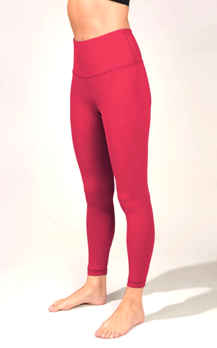 Red Squat Proof Leggings