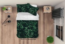 3D Green Leaves Quilt Cover Set Duvet Cover Bedding Pillowcases