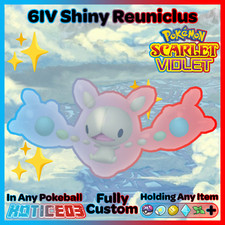 SHINY 6IV REUNICLUS ✨ Pokemon SCARLET and VIOLET - EV Trained Battle Ready lv100