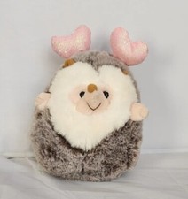 FAO Schwarz Hedgehog with PINK Heart Boppers 6" Stuffed Animal