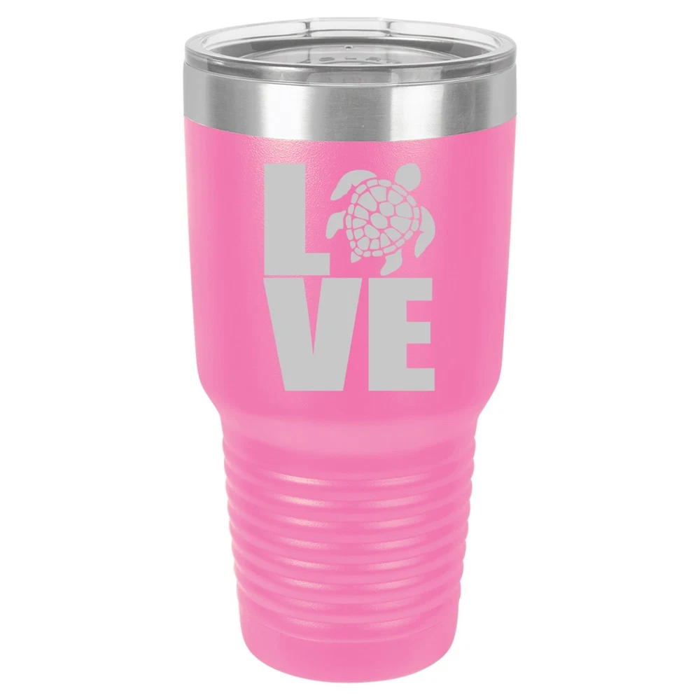 Tumbler 20oz 30oz Travel Mug Cup Insulated Stainless Steel LOVE Sea Turtle Tumbler 20oz 30oz Travel Mug Cup Insulated Stainless Steel LOVE Sea Turtle