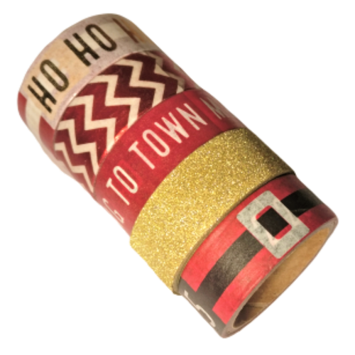 Washi Tape Ruban Adhésif Autocollant Scrapbooking Décoration Carte Noel 5x3m - Imagen 3 de 3