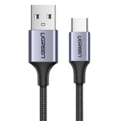 Kabel USB - USB-C 0,5m 3A Quick Charge 3.0 Ugreen Ladekabel Datenkabel Grau