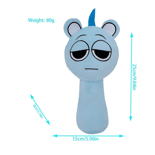 9.8" Horror Game Sprunki Plush Cartoon Soft Stuffed Pillow Dolls For Kid Toys - Picture 15 of 45