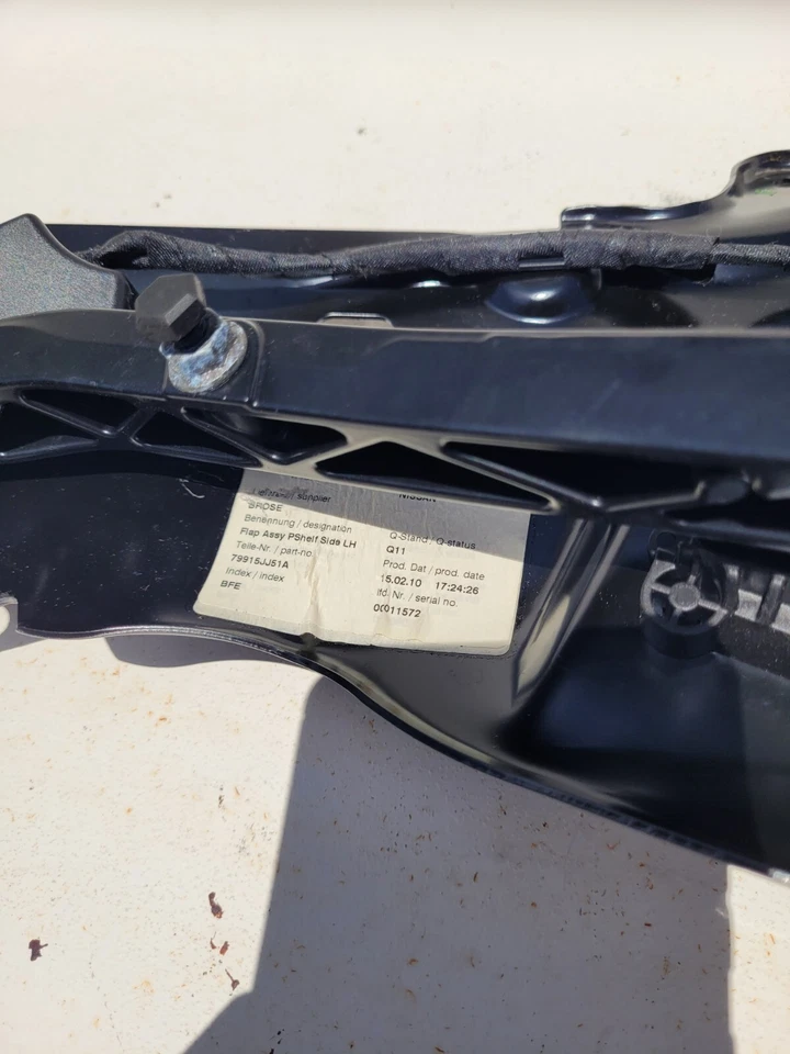 09-13 Infiniti G37 Convertible Solapa Soporte de Estante y Motor Driver Izquierdo LH Foto 3 de 4