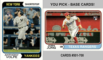 2023 Topps Heritage High Number Base 501-700 YOU PICK-U CHOOSE Complete Your Set