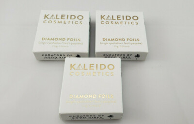 3x Kaleido Cosmetics Diamond Foils Eyeshadow PARADISO 2.5g / 0.09oz