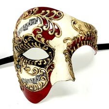 Men Phantom of The Opera Masquerade Party Mask for Halloween Mardi Gras