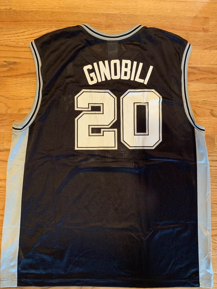 SAN ANTONIO SPURS MANU GINOBILI NIKE STITCHED JERSEY 52 2XL - See Description