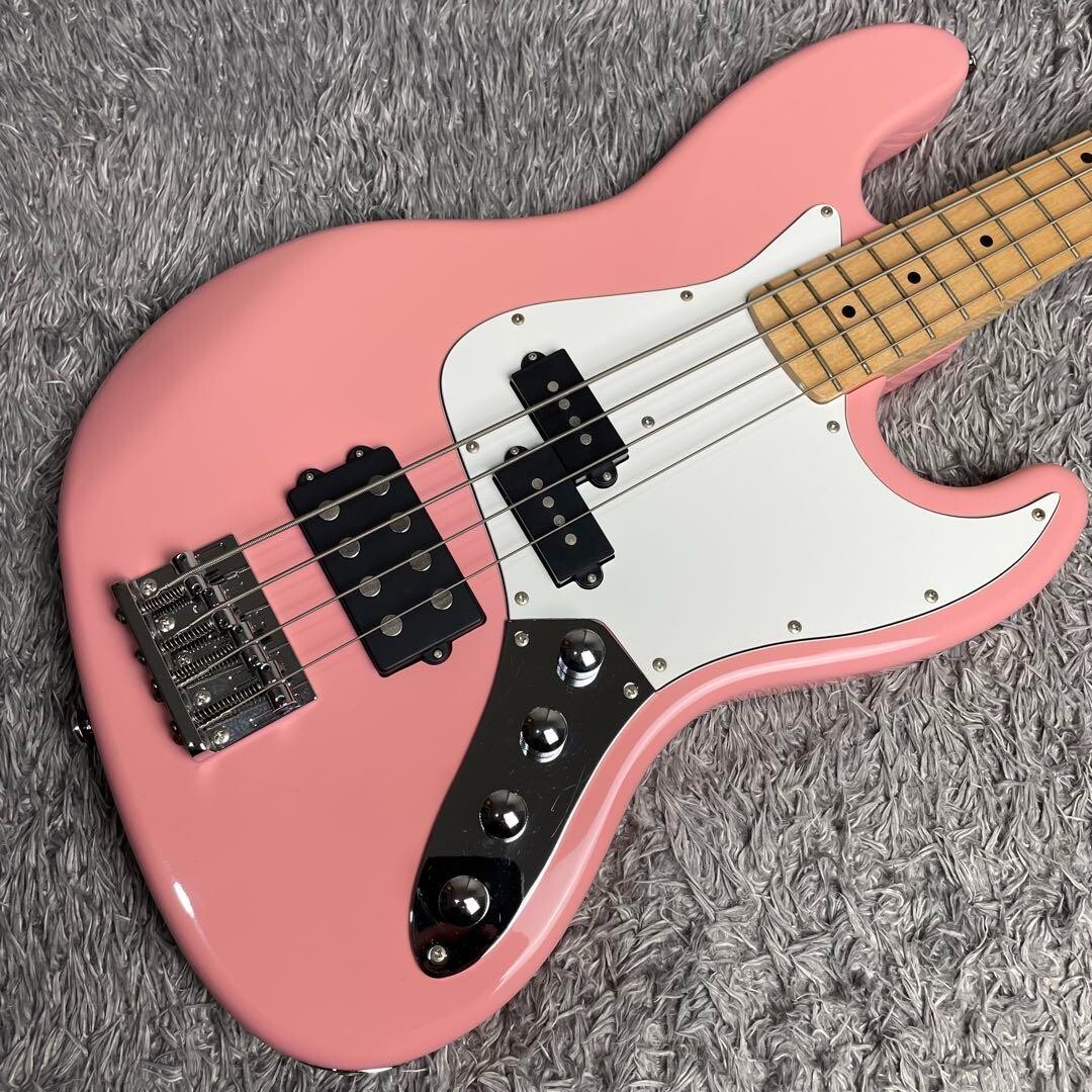 ベース Grassroots G-JB-45PM GrassRoots G-JB-45PM Pink Jazz type Electric Bass Guitar