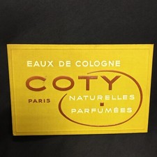Carton Publicitaire Gauffré Eaux De Cologne « Coty » Année 50
