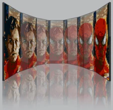 Lego Peter Parker / Spider-Man Lenticular Portrait - PDF Instructions File