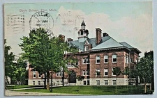 Doyle School Flint Michigan 1908 Post United Art Pub Postcard 7570
