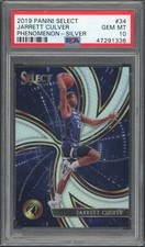 2019 Panini Select Jarrett Culver Phenomenon Silver #34 PSA 10