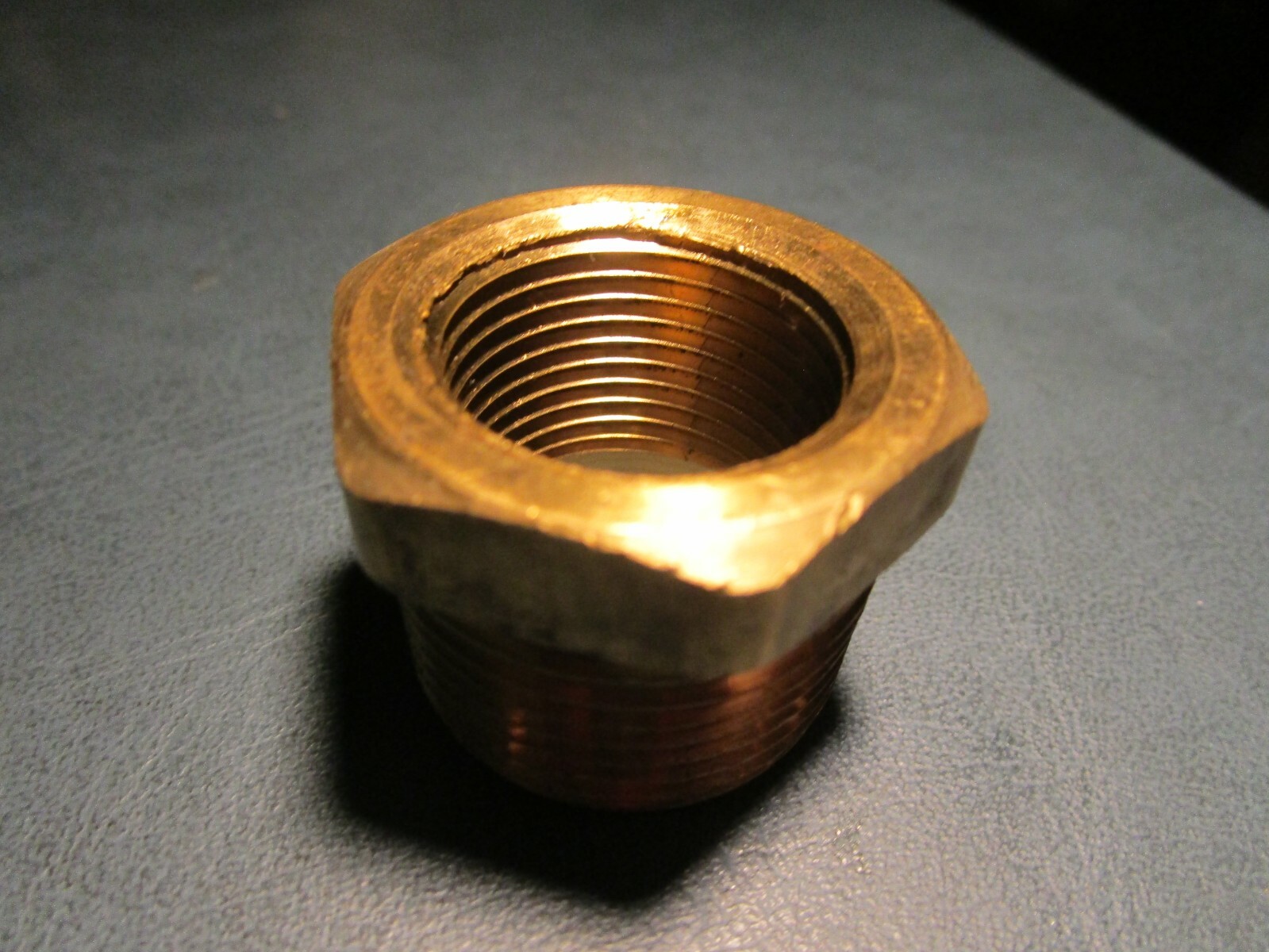 1" Male NPT x 3/4" Female NPT Brass Bushing