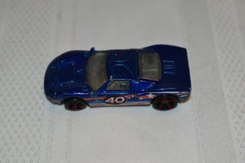 Hot Wheels 1999 Auto da corsa blu Ford GT-40 #40, Made in Thailand - Foto 1 di 5