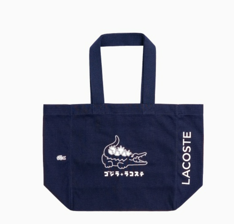 Lacoste x Godzilla 2.0 Tote Bag Navy Collaboration Limited Edition