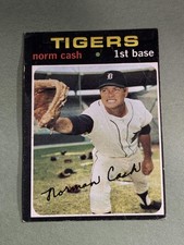 Norm Cash 1971 Topps Detroit Tigers #599 *6974*