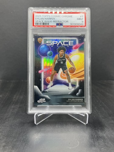 2025 Topps Cosmic Chrome Dylan Harper Refractor (PSA 9)