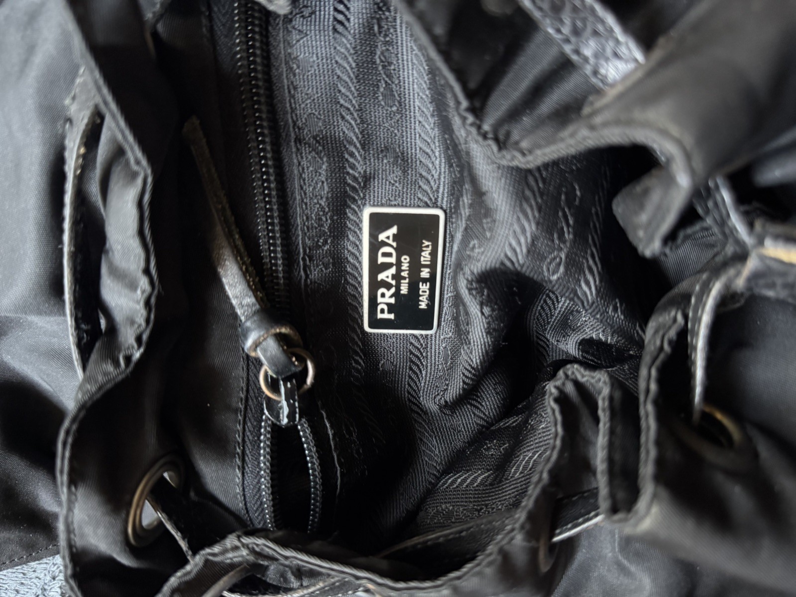 PRADA Backpack PYTHON BAG BLACK SNAKESKIN LEATHER… - image 6