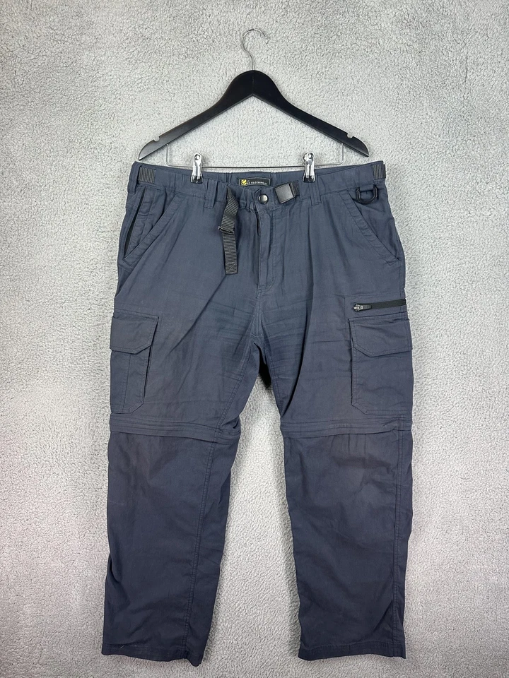 Pantalones BC Clothing para Hombres XL x 32 Gris Carga Táctico Senderismo Aire Libre Convertibles Foto 2 de 4
