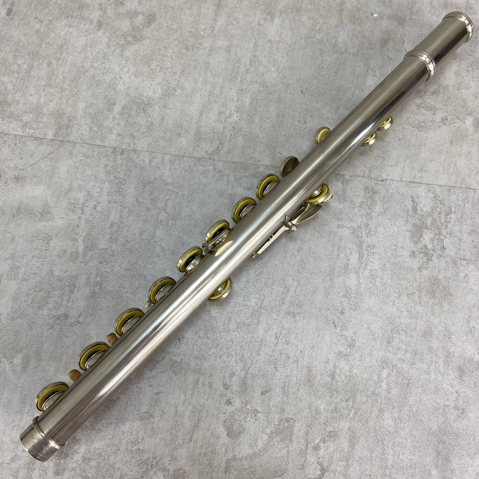 Instrumento de sopro Muramatsu M-120 M120 flauta prata cabeça junta operação verificada - Imagem 4 de 4