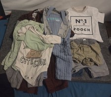 Baby Boy Clothes Size 12 Months And 9-12 Months Lot 14 Pieces