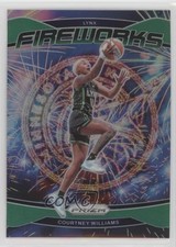 2024 Panini Prizm WNBA Fireworks Green Prizm Courtney Williams #7 0jn9