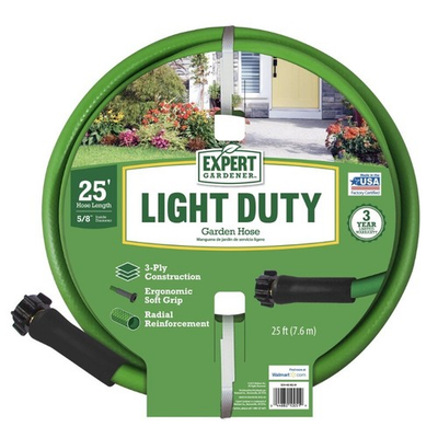 #ad 5 8quot; X 25#x27; Garden Hose Light Duty Soft Collar Water Pressure Up To 200 PSI New $15.80
