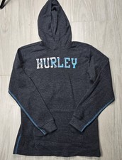 Hurley Youth Pullover Hoodie - Youth L 14/16 Black Blue Logo Graphic