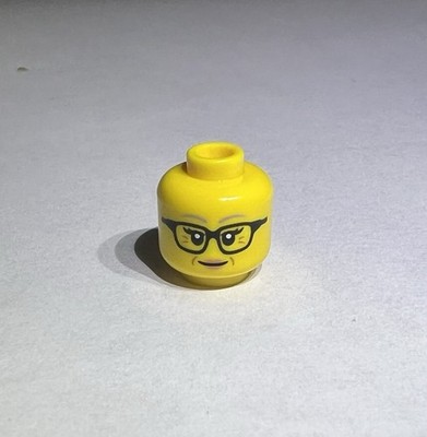 Lego Yellow Minifigure Head Woman Girl Glasses Sun Shades Smile 2 Sided New City