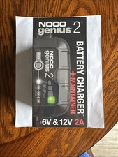 Noco Genius2 6v12v 2a Smart Battery Charger Trickle Charger And Maintainer New