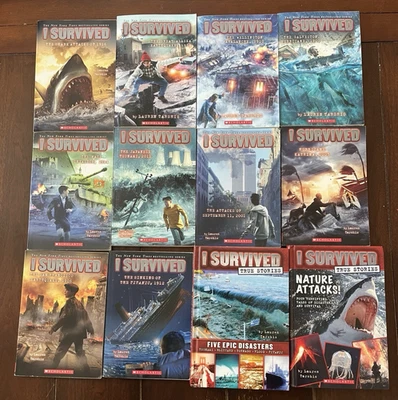 I SURVIVED Book Lot of 12 - Lauren Tarshis - 10 Softcover and 2 Hardcover - Image 1 of 4