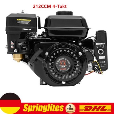 212CCM 4-Takt Benzinmotor Kartmotor E-Starter Motor Industriemotor Standmotor