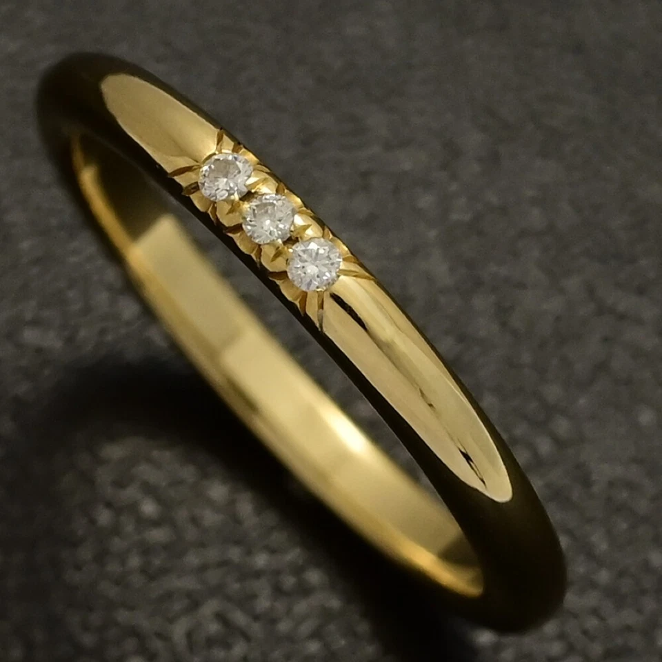 TIFFANY & Co. Anillo de diamantes Forever Wedding 0,1 bandas 3 piezas/oro amarillo de 18 quilates Foto 2 de 4