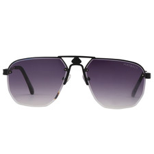 Mayb ch 22019 Sunglasses Black Frame Gray Gradient Lenses 60-15-145mm UV