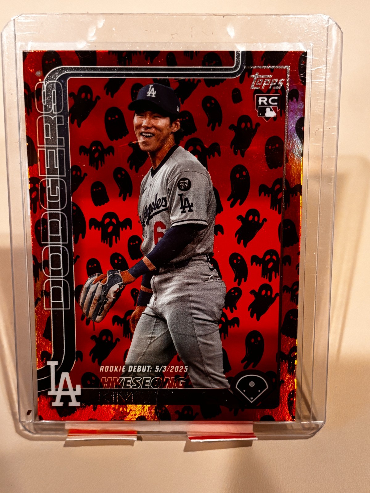 2025 Topps Update Rookie Debut #US312 Haloween Ghost Hyeseong Kim RC Dodgers
