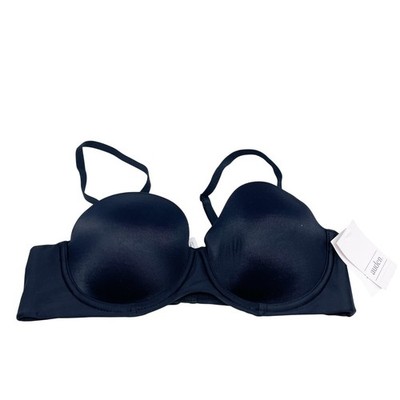 Auden Women's Lightly Lined Comfort Wire Full Coverage Bra Black Size 34B